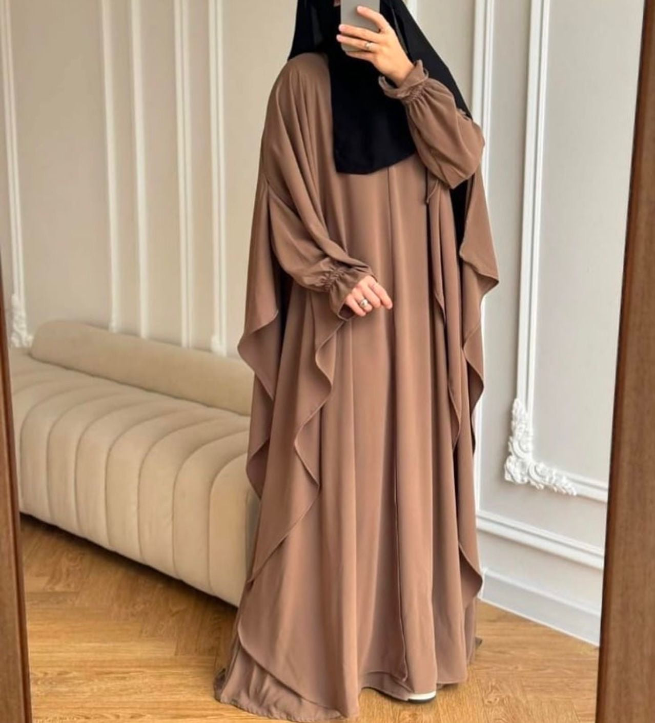 Abaya+lange Poncho